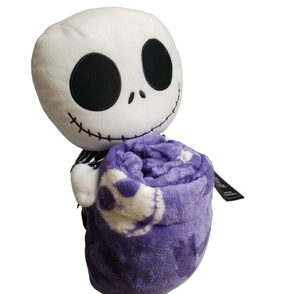 Disney Nightmare Before Christmas Throw with Hugger Plush - Picture 2 of 8